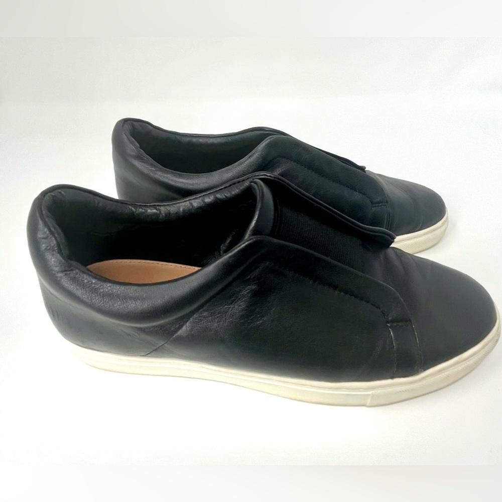 HALOGEN Women’s Black Leather Athleisure Slip-On Sneakers Size 8.5 - Picture 12 of 16